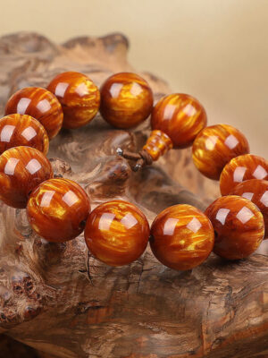 HimaFlow Golden Sea Willow Success Positive Bracelet Mala