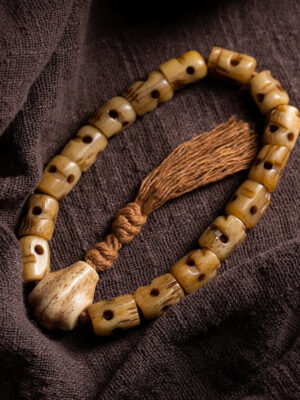 HimaFlow Tibetan Yak Bone The Lord Of The Corpse Forest Keep Away Evil Spirits Bracelet