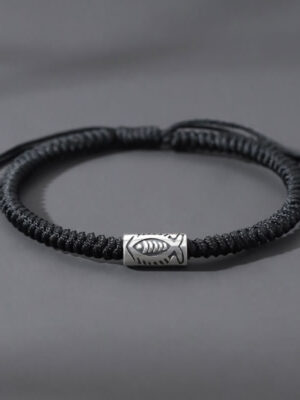HimaFlow Tibet Koi Fish Wealth Black String Bracelet