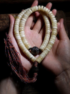 Tibetan 108 Mala Beads Yak Bone Balance Strength Mala Bracelet