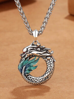 HimaFlow Tibetan Copper Dragon Strength Necklace