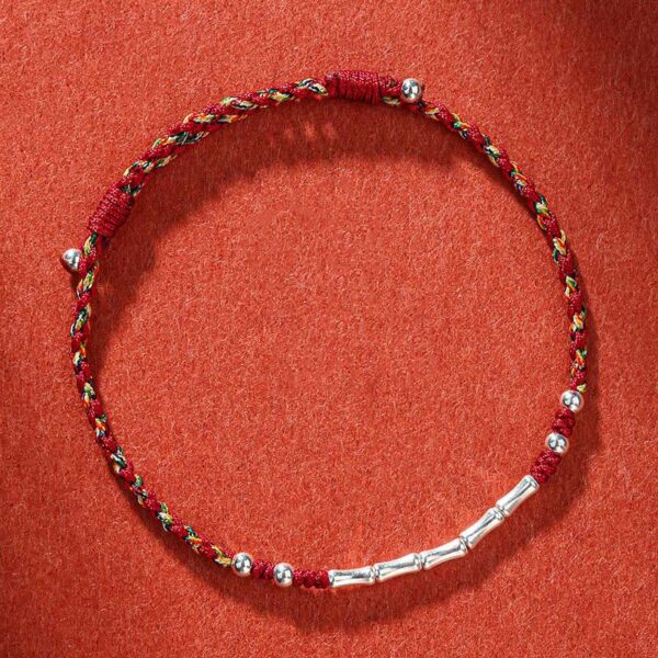 HimaFlow Tibet Handmade Multicolored Bamboo Protection Braided String Bracelet