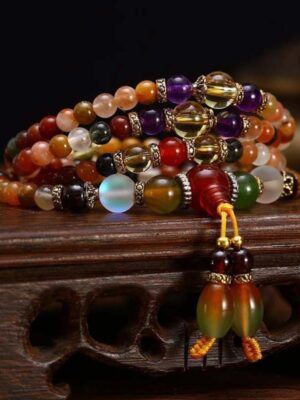 HimaFlow The 108 Quartz Healing Mala Bracelet