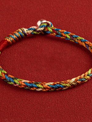 HimaFlow "May you be healthy and happy" Lucky Multicolored Bracelet