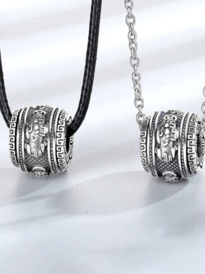 HimaFlow PiXiu Luck Wealth Rotatable Necklace Pendant