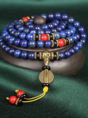 HimaFlow Tibetan Mala Lapis Lazuli Positive Bracelet
