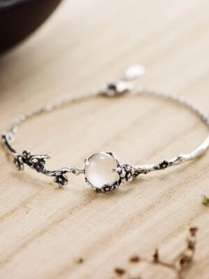 FREE Gift: Absorb Negative Energy Plum Blossom Chalcedony Positive Bracelet