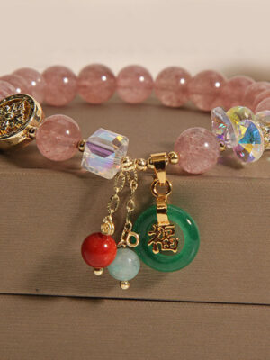 FREE Gift: Blessing Good Luck Fu Character Charm Healing Bracelet